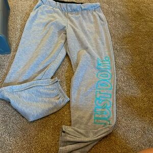 Nike Dri-Fit just do it logo joggers